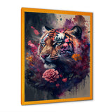 Cute Tiger Floral Art I