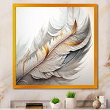 White Watercolor Feather