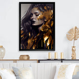 Gold And Black Sensual Woman I