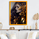 Gold And Black Sensual Woman I