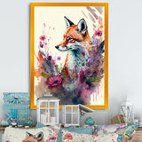 Cute Fox Floral Art II
