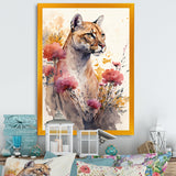 Cute Puma Floral Art III