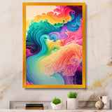 Multicolor Swirly Clouds I