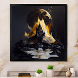 Black And Gold Mountain Landscape I