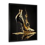 Golden Drip High Heel