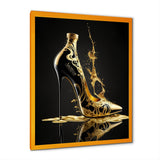 Golden Drip High Heel