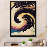 Purple, Gold And Blue Swirl I