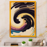 Purple, Gold And Blue Swirl I