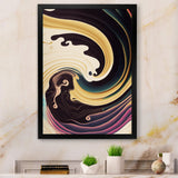 Purple, Gold And Blue Swirl III