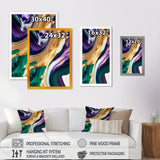 Purple, Green And Gold Bold Strokes I