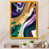 Purple, Green And Gold Bold Strokes I