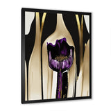 Purple Flower Flower On Abstract Paint IV