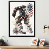 Usa Hockey Player In Action II