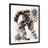 Usa Hockey Player In Action II