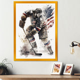 Usa Hockey Player In Action II