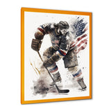 Usa Hockey Player In Action II