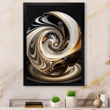 Gold And Black Stained Glass Spiral II