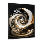 Gold And Black Stained Glass Spiral II