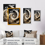 Gold And Black Stained Glass Spiral II