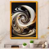 Gold And Black Stained Glass Spiral II