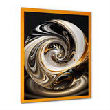 Gold And Black Stained Glass Spiral II