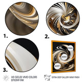 Gold And Black Stained Glass Spiral II