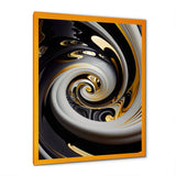 Gold And Black Stained Glass Spiral III