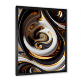 Gold And Black Stained Glass Spiral IV