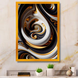 Gold And Black Stained Glass Spiral IV