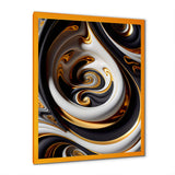 Gold And Black Stained Glass Spiral IV