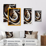 Gold And Black Stained Glass Spiral IV