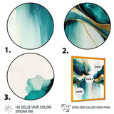 Teal And Gold Abstract Expression I