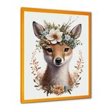 Cute Baby Fox With Floral Crown II