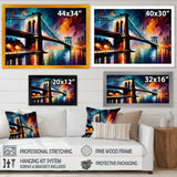 Colorful Brooklyn Bridge