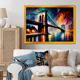 Colorful Brooklyn Bridge