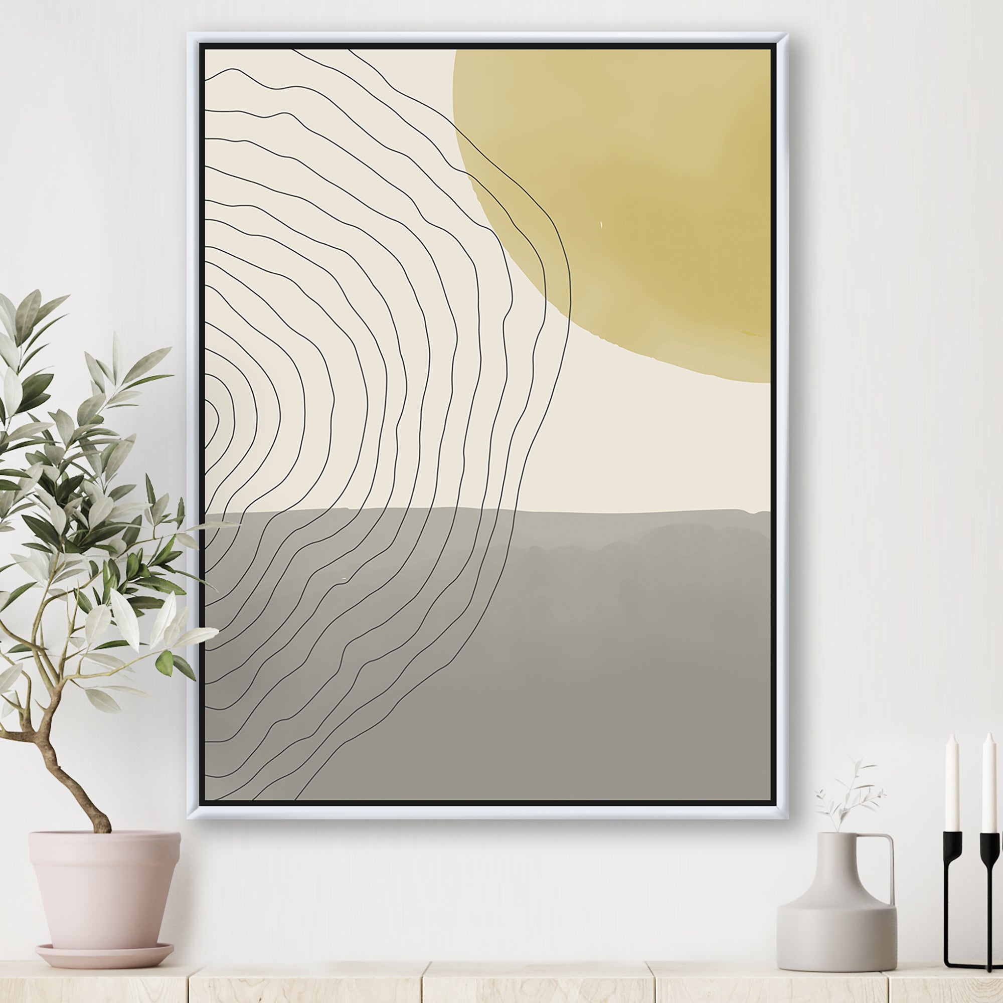 Minimal Geometric Compostions Of Elementary Forms XXXIV Wall Art