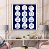 Zodiac Signs On Blue