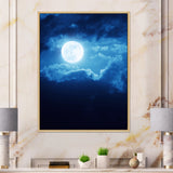 Full Moon In Cloudy Night Sky III
