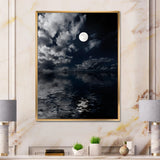 Full Moon In Cloudy Night Sky IV