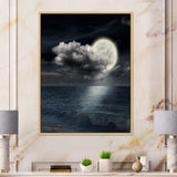 Full Moon In Cloudy Night Sky VI