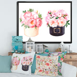 Flower Box With Peonies and Rose
