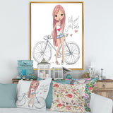 Young Girl With Bicycle