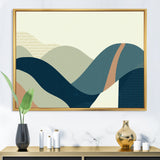 Abstract Geometric Landscape With Hills