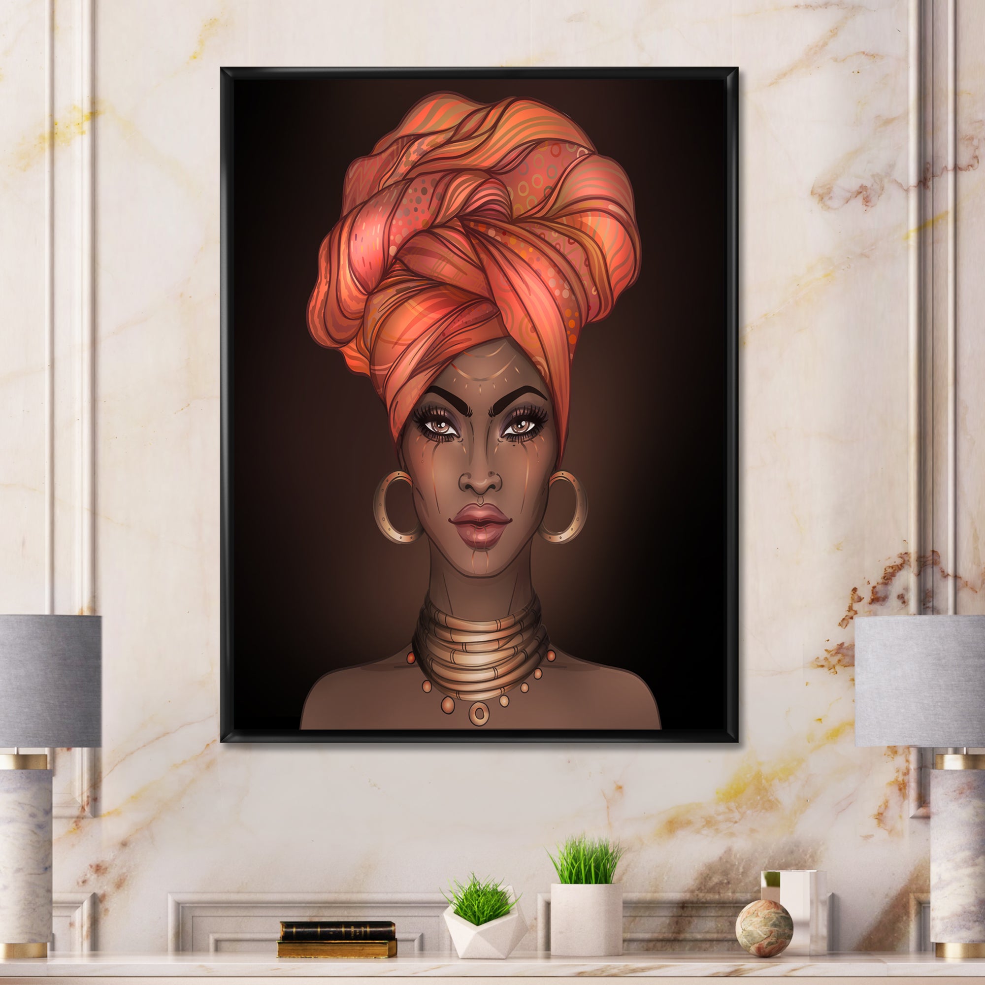African American Woman with Turban V