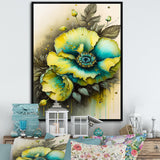 Vibrant Yellow Floral Design