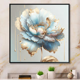 Chic Blue Blooming Flower I