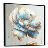 Chic Blue Blooming Flower I