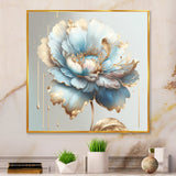 Chic Blue Blooming Flower I