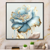 Chic Blue Blooming Flower III