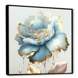 Chic Blue Blooming Flower III